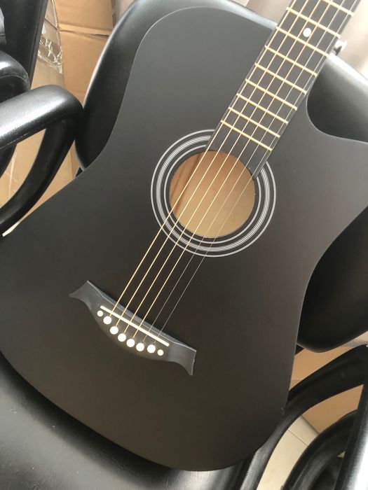 Violão Novo - 38 Polegadas Mais Capa, Correia, Paleta,  capotraste