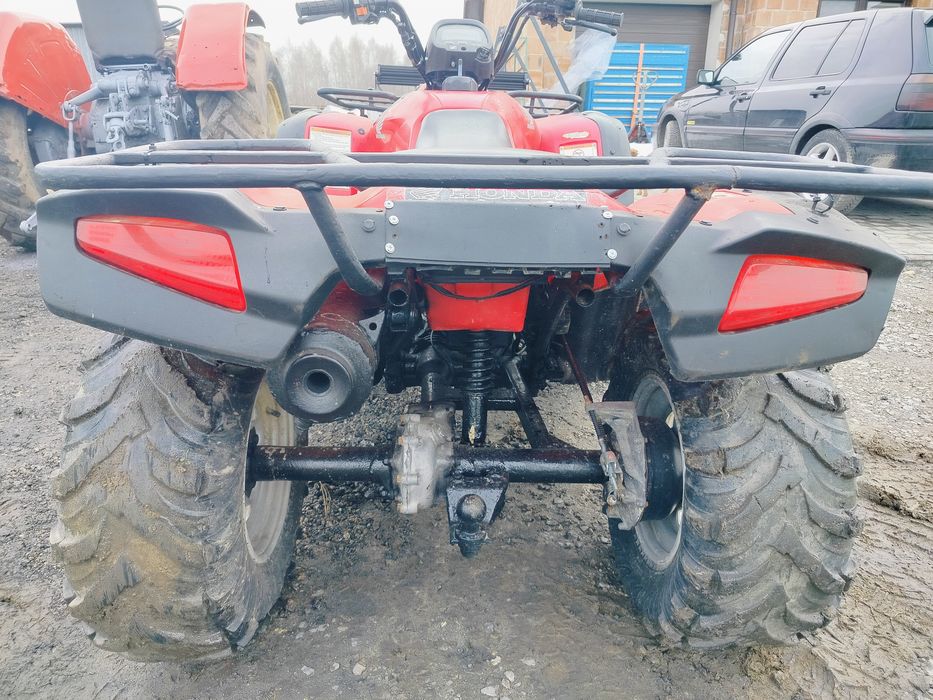 Quad 4x4 Honda trx350 pług do śniegu wciągarka lampa led