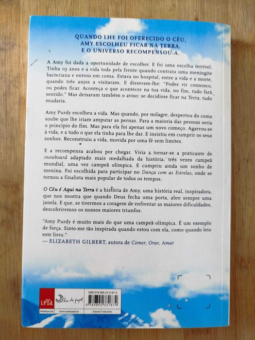 O Céu é aqui na Terra de Amy Purdy