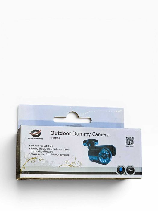 Câmara Falsa Exterior Conceptronic CFCAMOIR — LED Intermitente, IP44, Nova em Caixa