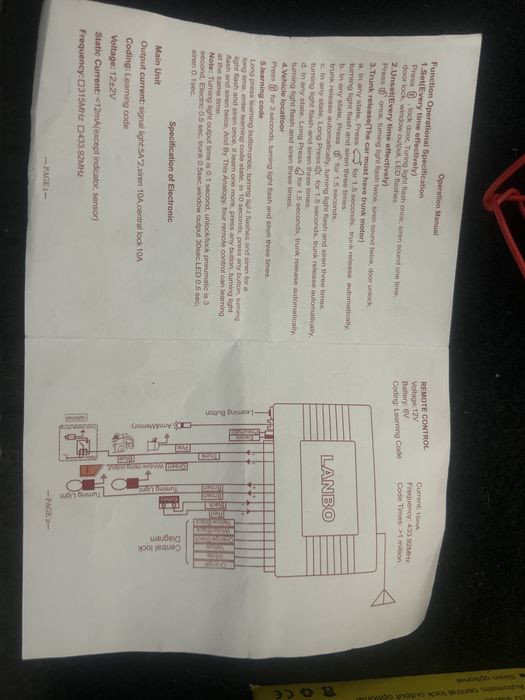 Fecho telecomandado para carro LB-405