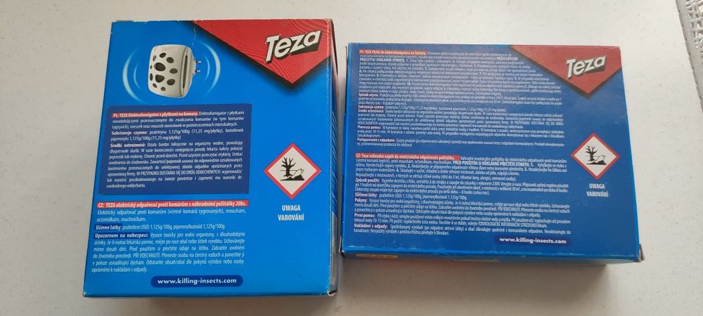 PROMOCJA Teza Elektrofumigator+ Płytki Zestaw 2w1 muszki owocowe koma