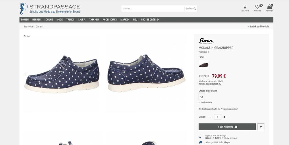 Sioux mokasyny lekkie jak piórko - nowe 39