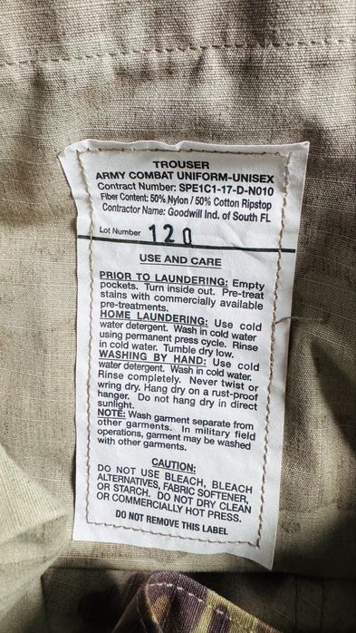 Spodnie ACU Multicam medium regular