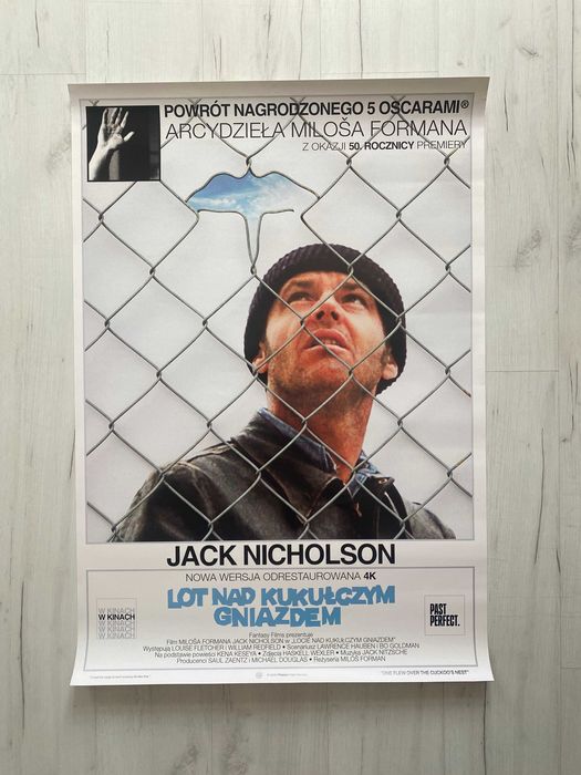 Plakat filmowy "Lot nad Kukułczym Gniazdem"