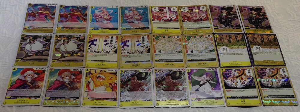 lote de 125 cartas one piece tcg prb01 japones