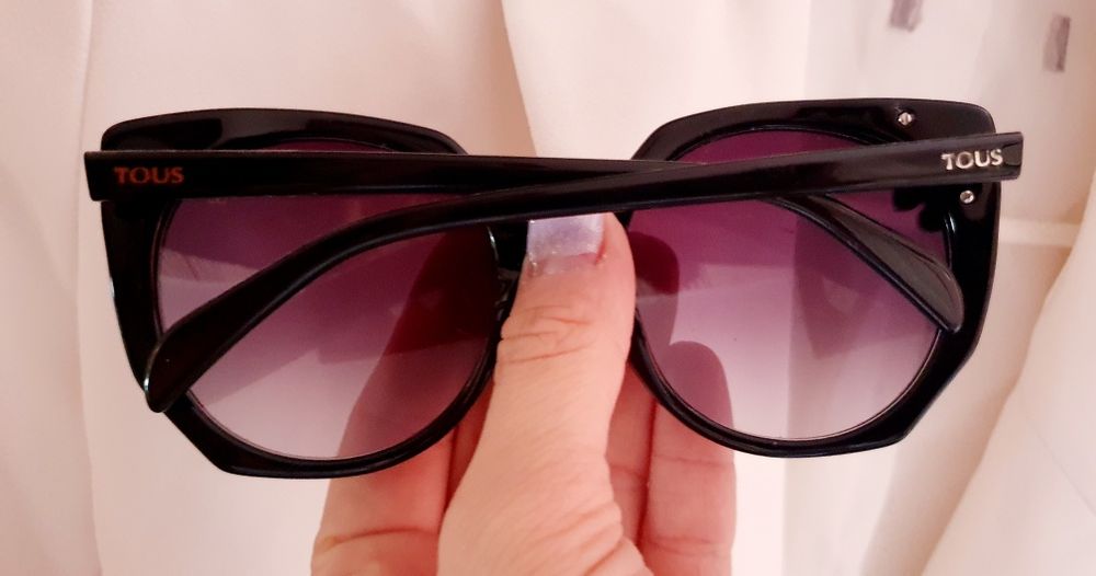 Okulary Tous Unikat czarne kwiaty