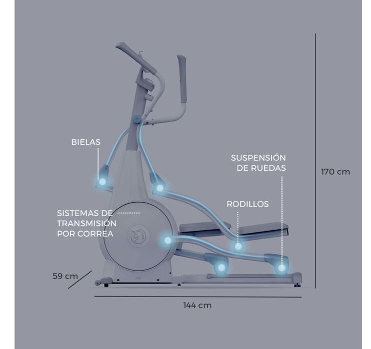 Bicicleta Elíptica Smart Branca Yesoul E30S