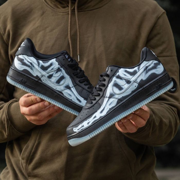 БЕЗ ПРЕДОПЛАТ ‼️Nike Air Force Skeleton/ Найк Айр Форс Скелетон / Неон