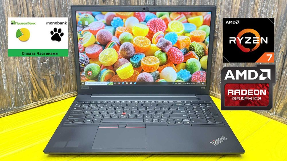 Ноутбук Для Роботи і Навчання Lenovo Thinkpad E595 /Ryzen 7 3700U/AMD Radeon Graphics
