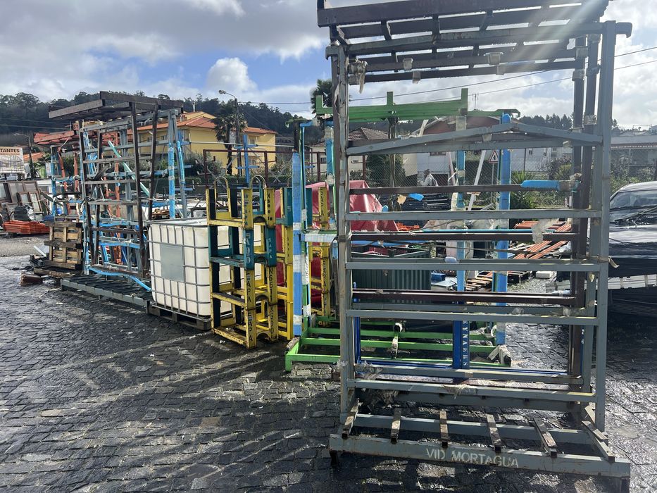 Cavaletes carrinhos para aluminio