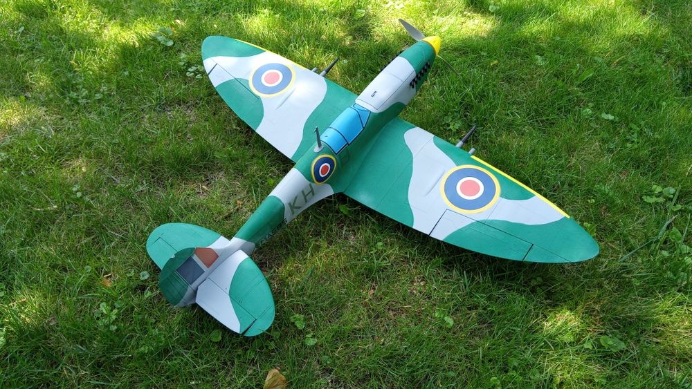 SPITFIRE Mk IX samolot RC (druk 3D)