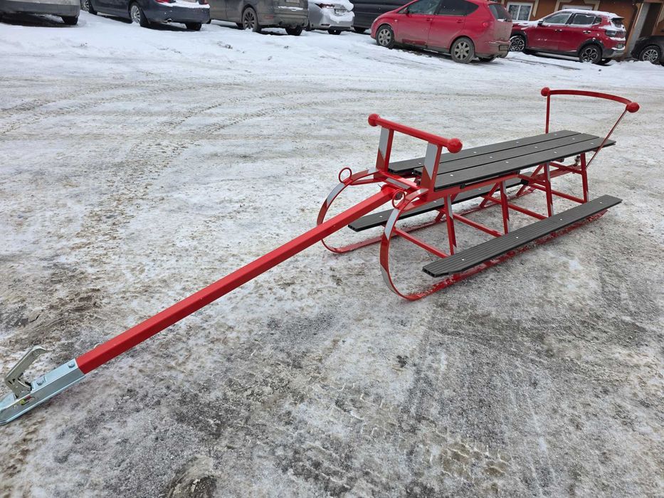 Sanki Kuligowe / Masywne Duże Sanie do Quada Traktora Siedzisko 195cm