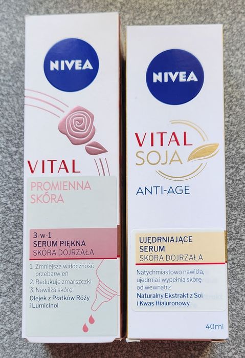 Serum piękna i serum ujędrniające Nivea  Vital