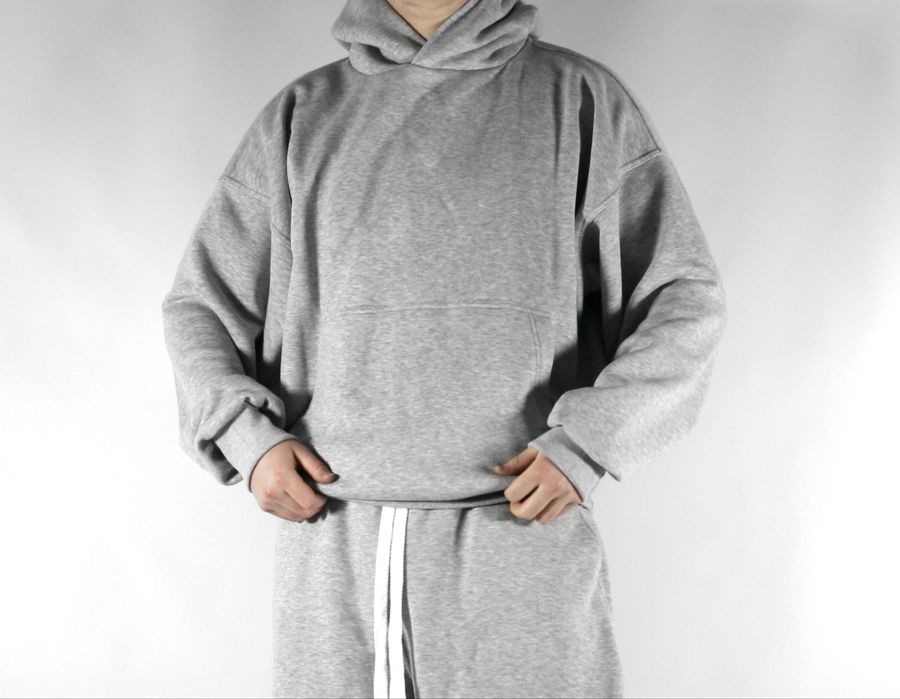 Оверсайз худі Baggy Oversized Hoodie M L XL худи худак серый черный