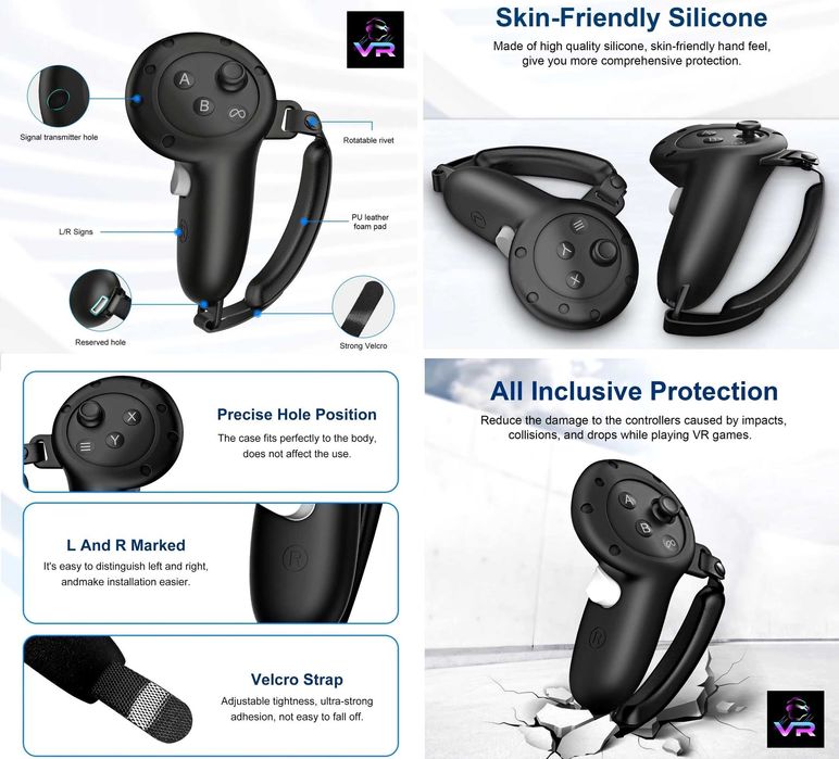 ‼️ Meta Quest 3 (3S) чохли Oculus Controller Grips Cover чехлы