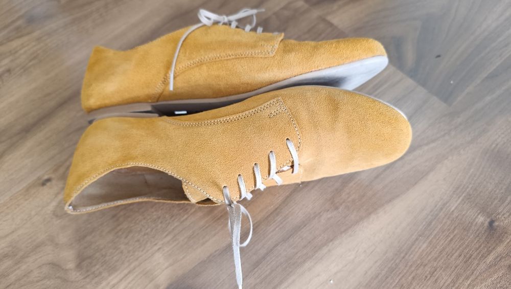 Buty Maciejka 38 skóra naturalna zamsz karmel