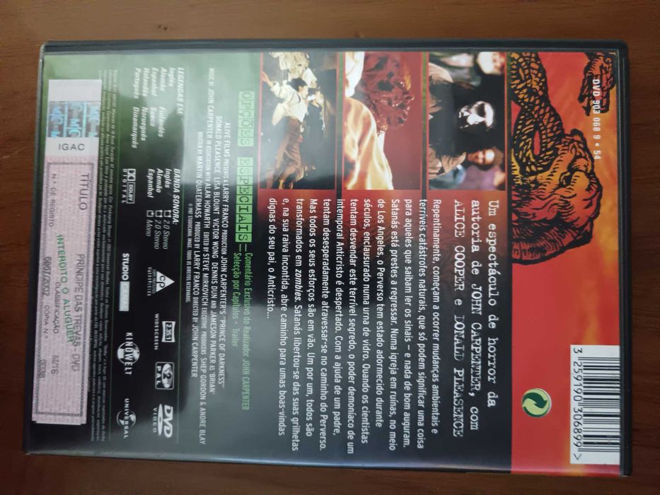 filme dvd original - príncipe das trevas