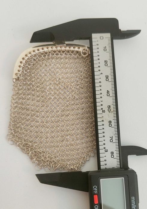 Bolsa porta moedas em Prata