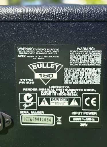 Amplificador Fender Bullet 150 – O teu vizinho vai adorar (ou talvez não!)