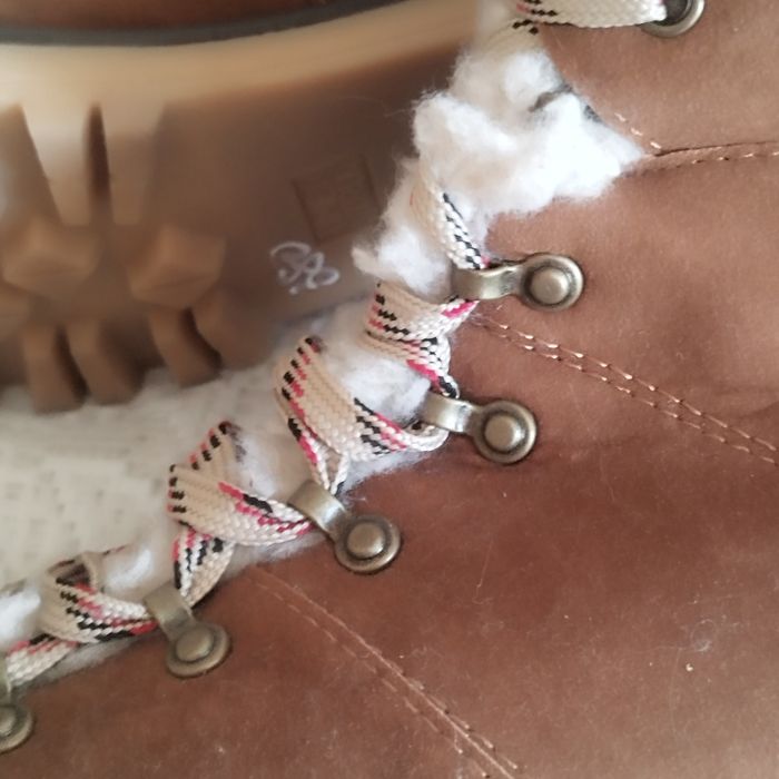 Ботинки р.USA11/EUR43/27.5см нубук/нат.кожа с опушкой