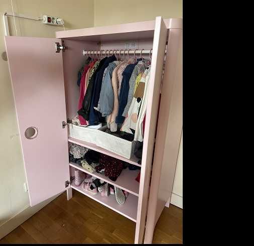 Armario infantil IKEA Busunge - Rosa