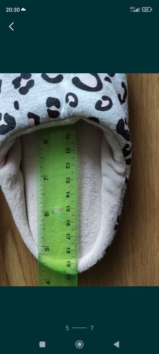 Практически новые удобные тапочки  HsM  по стельке 19см. Англия