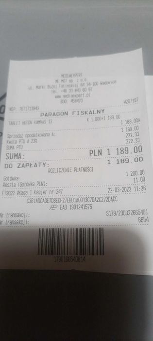 Tablet graficzny KAMVAS 13