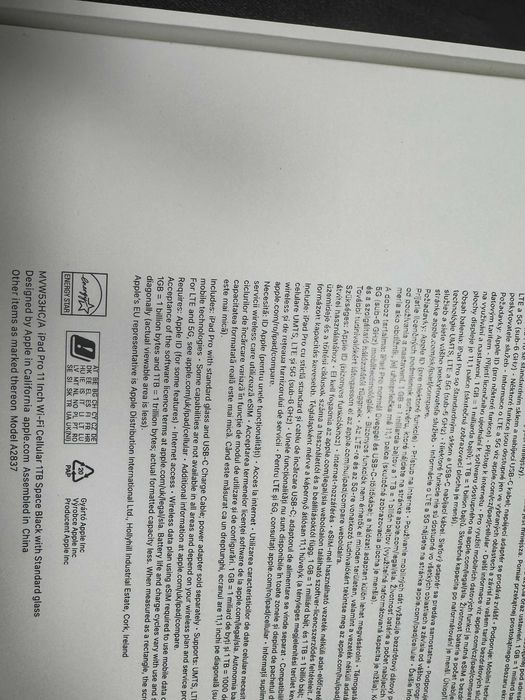 Apple iPad Pro 11 M4 1TB Wi-Fi+5G Space Black NOWY