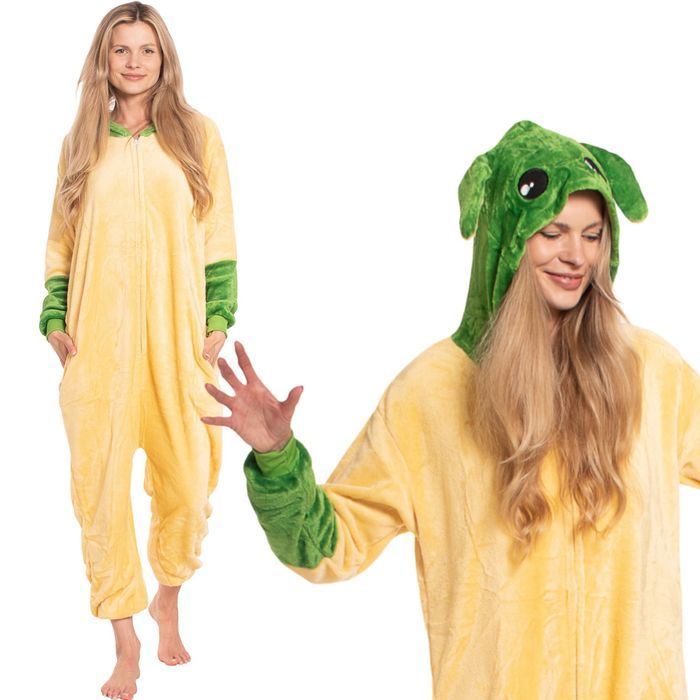 Piżama Damska Kigurumi Onesie Star Wars Yoda Żółty 165-175 cm L