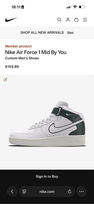 Кросівки Nike air force 1