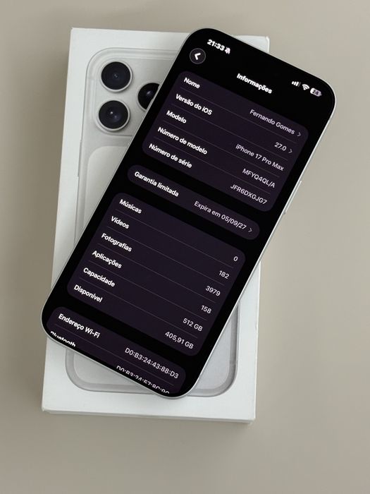 Iphone  17 Pro Max 512Gb