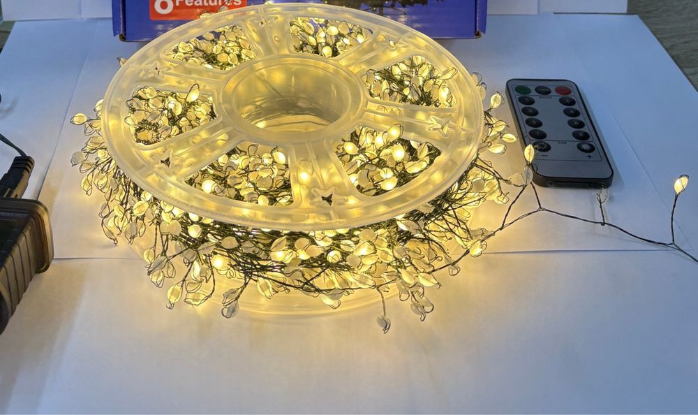 Гірлянда мішура 50 м / 1500 LED з пультом