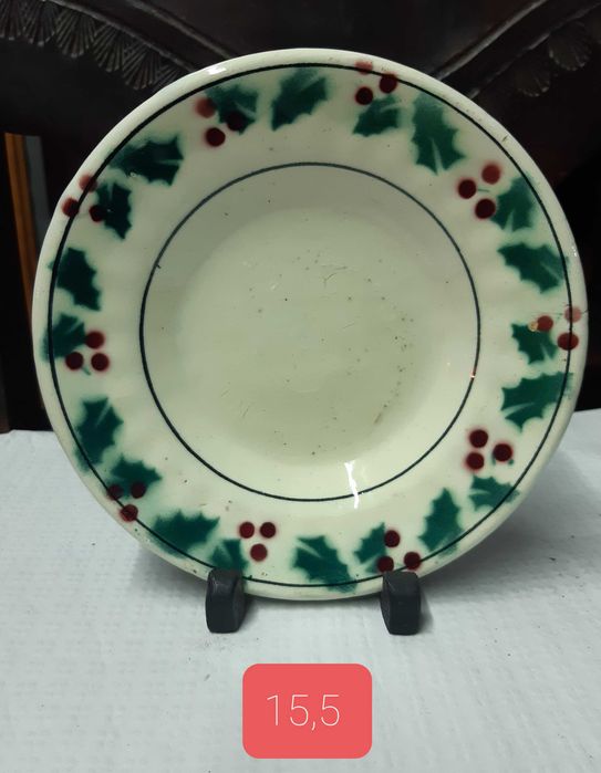 Antigo Pratinho Natalício em faiança