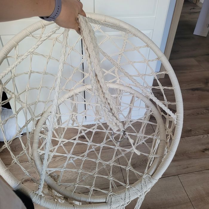 Huśtawka ogrodowa boho beżowa na prezent