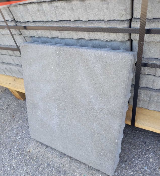 Płytka tarasowa  40x40x5cm szara fazowana