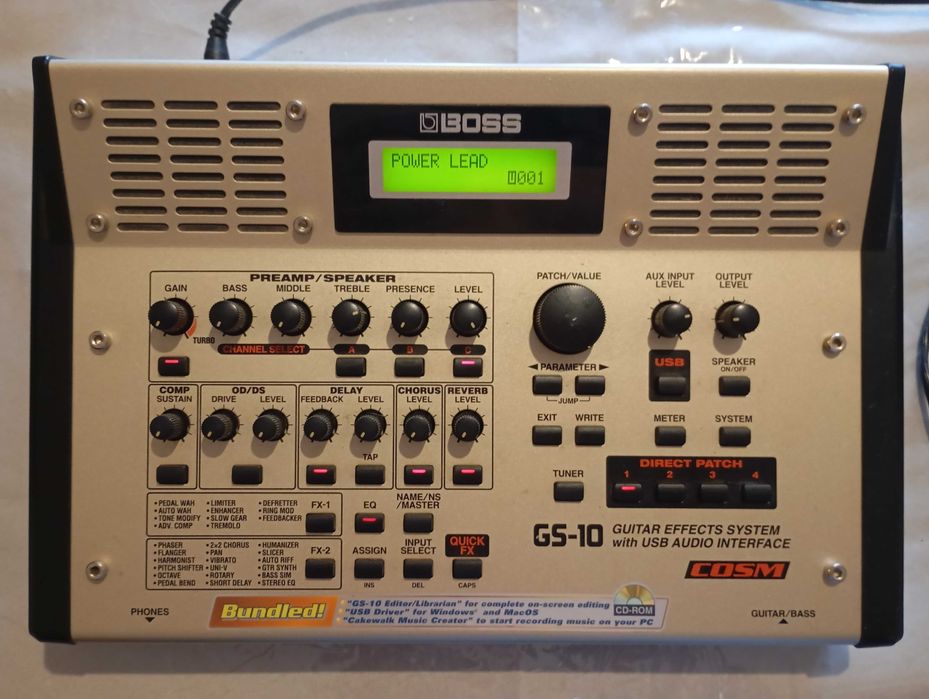 Processador de efeitos de guitarra Boss GS-10