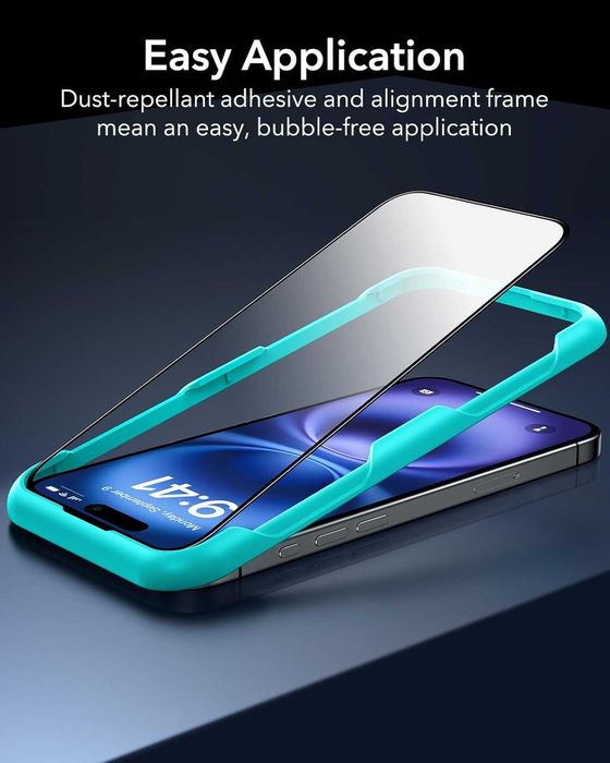 ESR screen protector 3x szkło iPhone 15/16 na wyświetlacz + aplikator