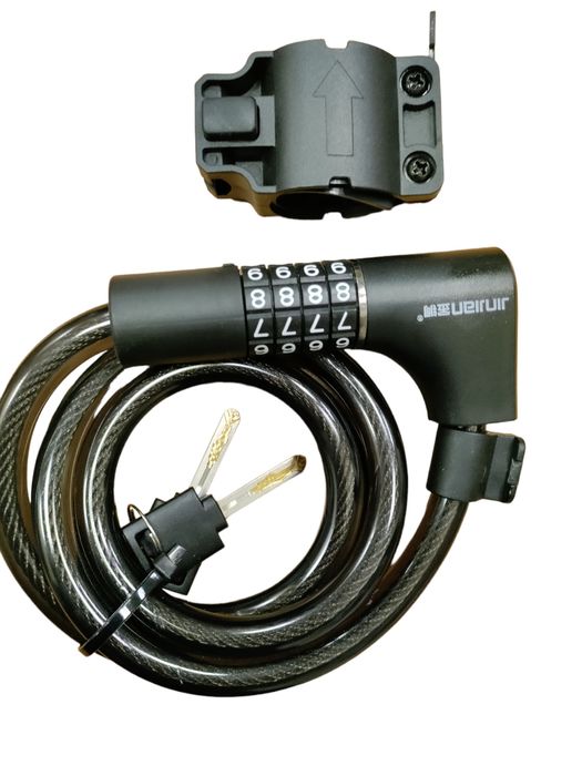 Велосипедний замок Jinjian 12 х 1200 мм кодовий та під ключ