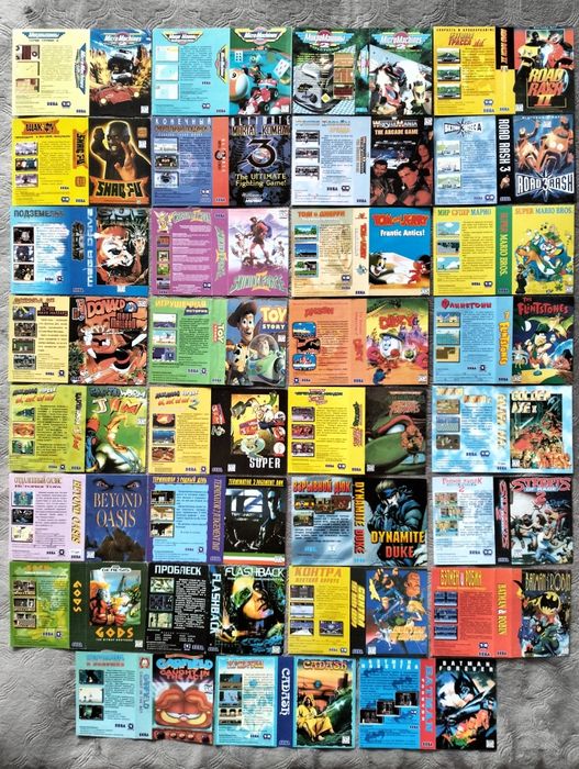 Обміняю обкладинки для картриджів Sega 90-их років