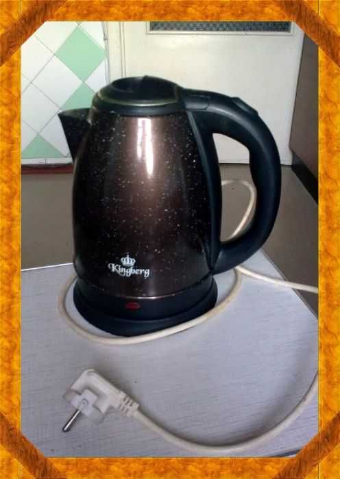 Электрочайник 2 Л. нержавейка, рабочий1800 Ватт