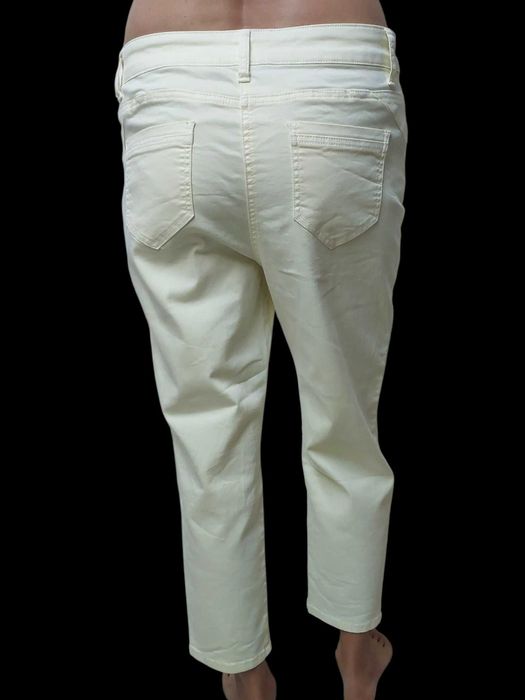 Żółte bawełniane spodnie C&A / KAJA, R. XL