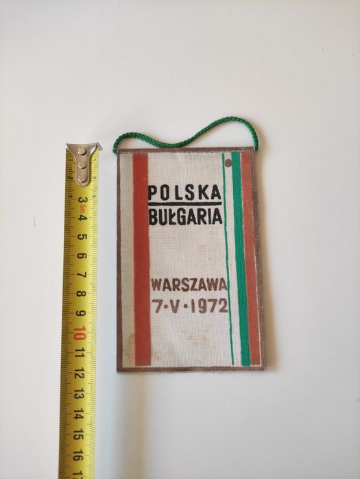 Proporczyk Polska-Bułgaria el.IO 72 PRL