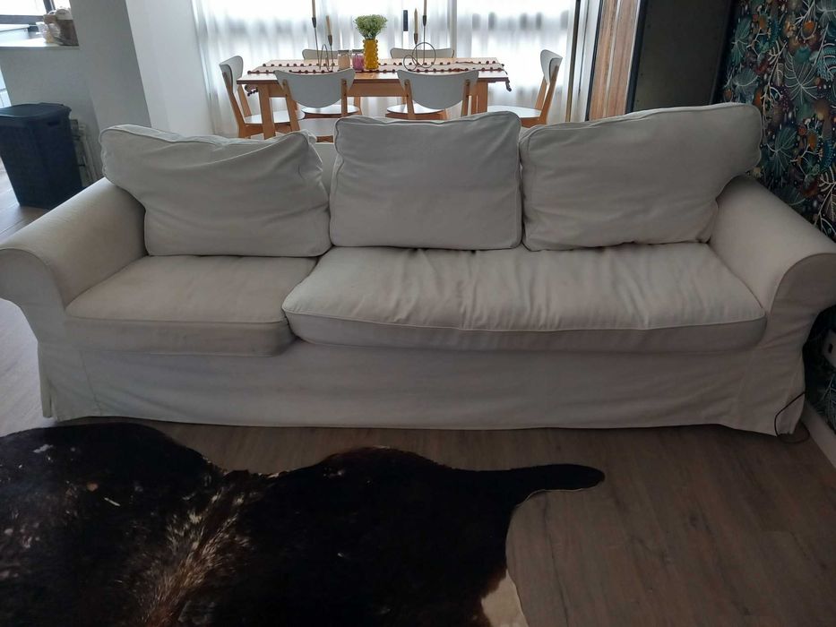 Sofá Ikea modelo ektorp de 3 lugares e chaise longue