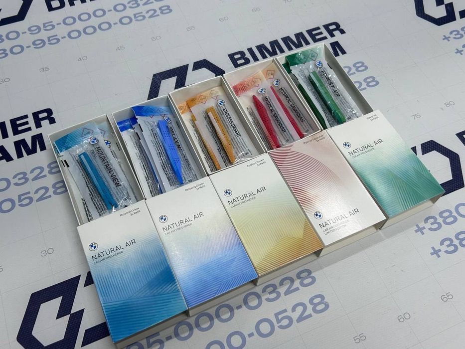 Ароматизатор BMW БМВ Natural Air Silver/Black/NEW  змінні картриджі