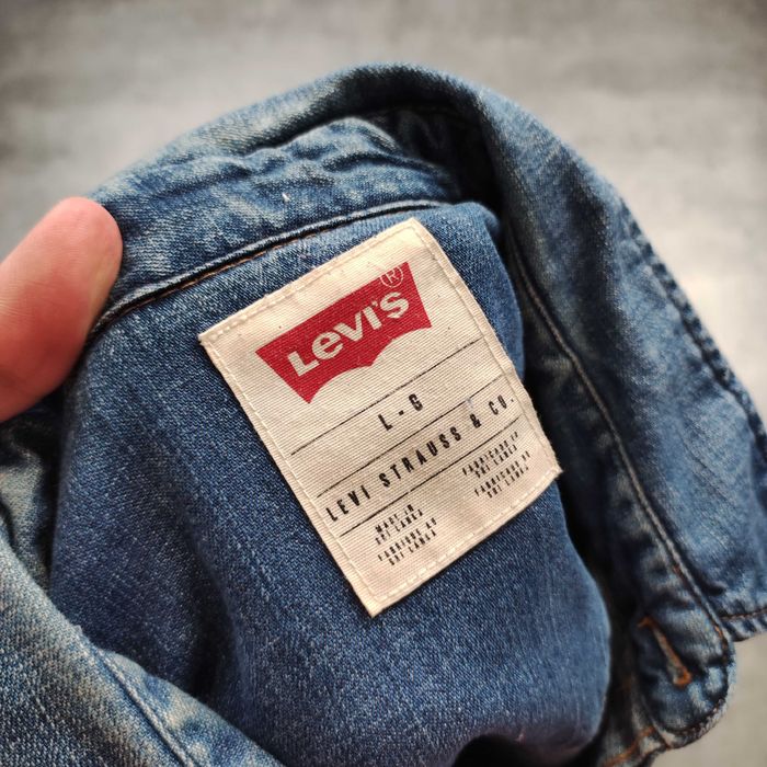 MĘSKA PREMIUM Koszula Elegancka PREMIUM Jeans Denim Levis Clasic Logo
