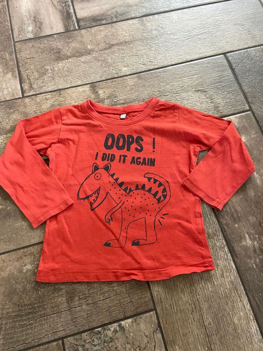 Koszulka z długim rękawem chłopięca rozmiar 86