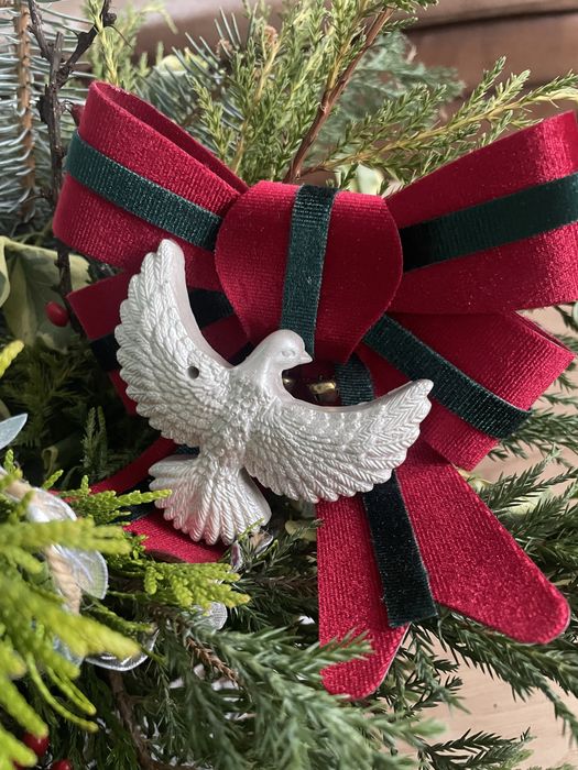 Новорічні іграшки фігурки горлиць( голубів), ручна робота!