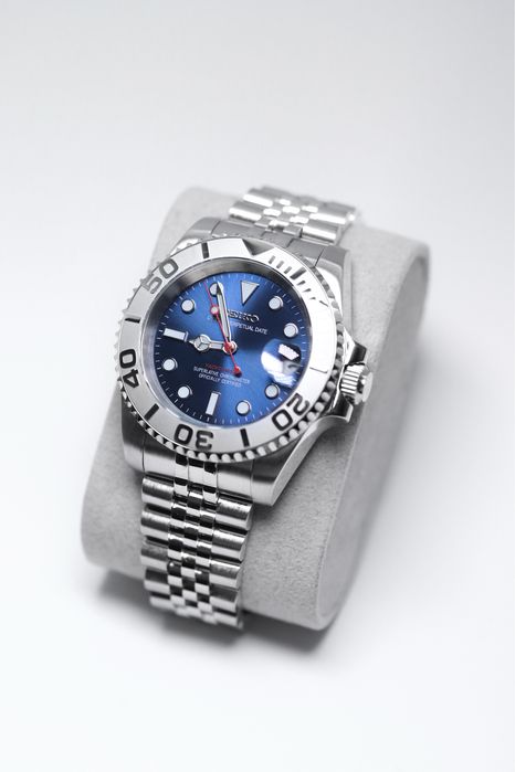 Zegarek Custom Mod Submariner Yacht-Master Blue Seiko Mod