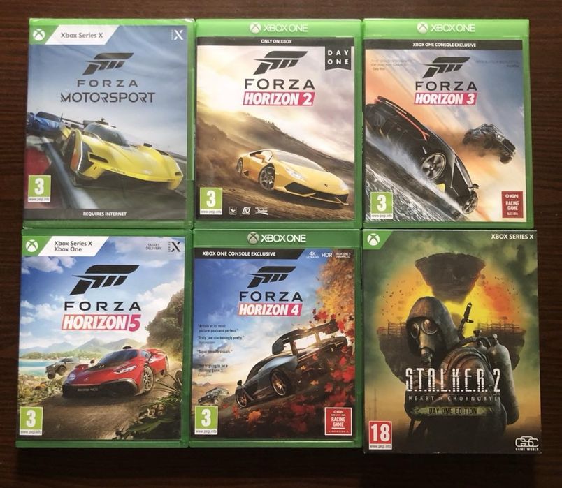 Xbox 360/One: Forza Horizon, Motorsport Gears of War Halo Ninja Gaiden MassEffect Inside/Limbo